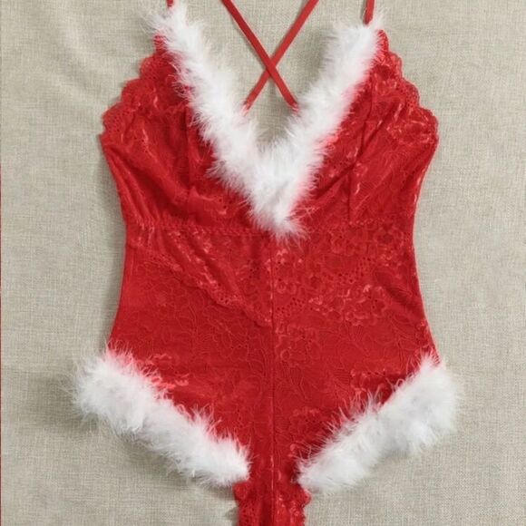 Ms. Claus Santa Lingerie Costume - Picture 2 of 9
